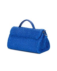 blaue Shopper Tasche aus Stroh von Zanellato