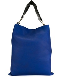 blaue Shopper Tasche aus Wildleder von Marni