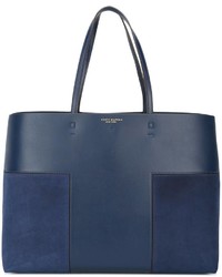 blaue Shopper Tasche aus Wildleder von Tory Burch