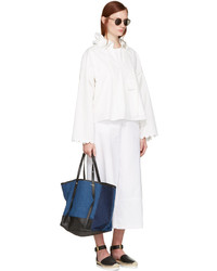 blaue Shopper Tasche mit Flicken von See by Chloe