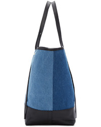 blaue Shopper Tasche mit Flicken von See by Chloe