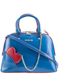 blaue Shopper Tasche von Love Moschino