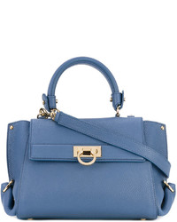 blaue Shopper Tasche von Salvatore Ferragamo