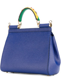blaue Shopper Tasche von Dolce & Gabbana