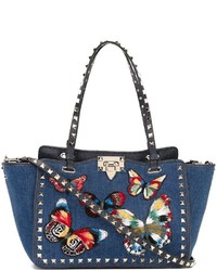 blaue Shopper Tasche von Valentino Garavani