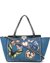 blaue Shopper Tasche von Valentino