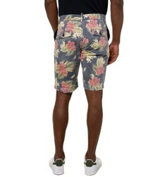 blaue Shorts mit Blumenmuster von JP1880