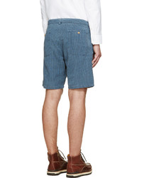 blaue Shorts mit Schottenmuster von VISVIM