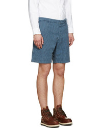 blaue Shorts mit Schottenmuster von VISVIM