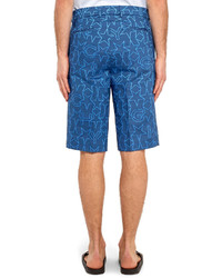 blaue Shorts mit Sternenmuster von Givenchy