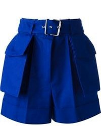 blaue Shorts von Alexander McQueen