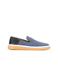 blaue Slip-On Sneakers aus Jeans von Giuseppe Zanotti Design