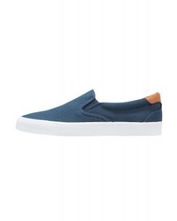 blaue Slip-On Sneakers aus Segeltuch von YOURTURN