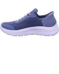 blaue Slip-On Sneakers von Skechers