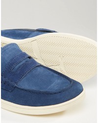 blaue Slip-On Sneakers von Original Penguin