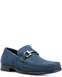 blaue Slipper von Salvatore Ferragamo