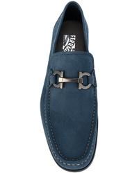 blaue Slipper von Salvatore Ferragamo