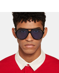 blaue Sonnenbrille von Gucci