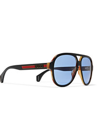 blaue Sonnenbrille von Gucci