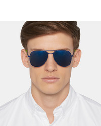 blaue Sonnenbrille von Saint Laurent