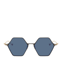 blaue Sonnenbrille von Yohji Yamamoto