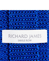 blaue Strick Krawatte von Richard James