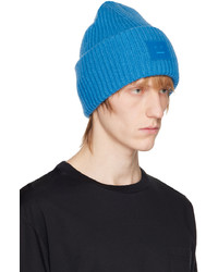 blaue Strick Mütze von Acne Studios