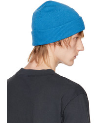 blaue Strick Mütze von Acne Studios