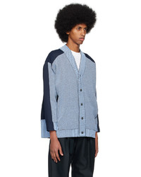 blaue Strick Strickjacke von Rito Structure