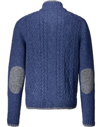 blaue Strick Strickjacke von REITMAYER