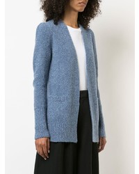 blaue Strickjacke mit einer offenen Front von Co