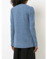 blaue Strickjacke mit einer offenen Front von Co