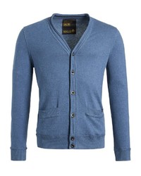 blaue Strickjacke von khujo