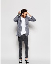 blaue Strickjacke von Asos