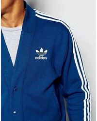 blaue Strickjacke von adidas