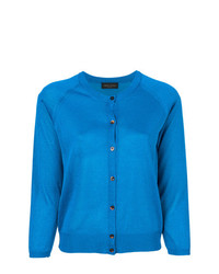 blaue Strickjacke von Roberto Collina