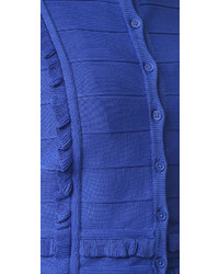 blaue Strickjacke von Yigal Azrouel