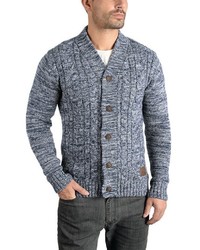 blaue Strickjacke von Solid