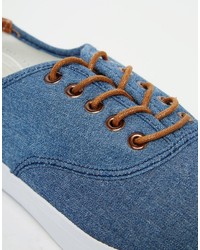 blaue Turnschuhe von Asos