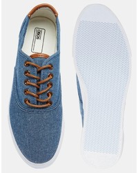 blaue Turnschuhe von Asos