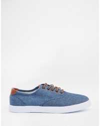 blaue Turnschuhe von Asos