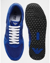 blaue Turnschuhe von Armani Jeans