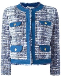 blaue Tweed-Jacke von PIERRE BALMAIN