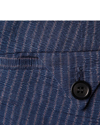 blaue vertikal gestreifte Anzughose von Gant