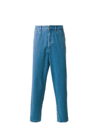 blaue vertikal gestreifte Jeans von Natural Selection
