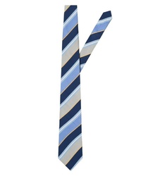 blaue vertikal gestreifte Krawatte von EAST CLUB LONDON
