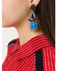blaue Perlen Ohrringe von Marni