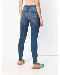blaue verzierte enge Jeans von Twin-Set