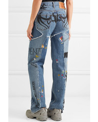 blaue verzierte Jeans von Vetements