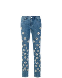blaue verzierte Jeans von MICHAEL Michael Kors